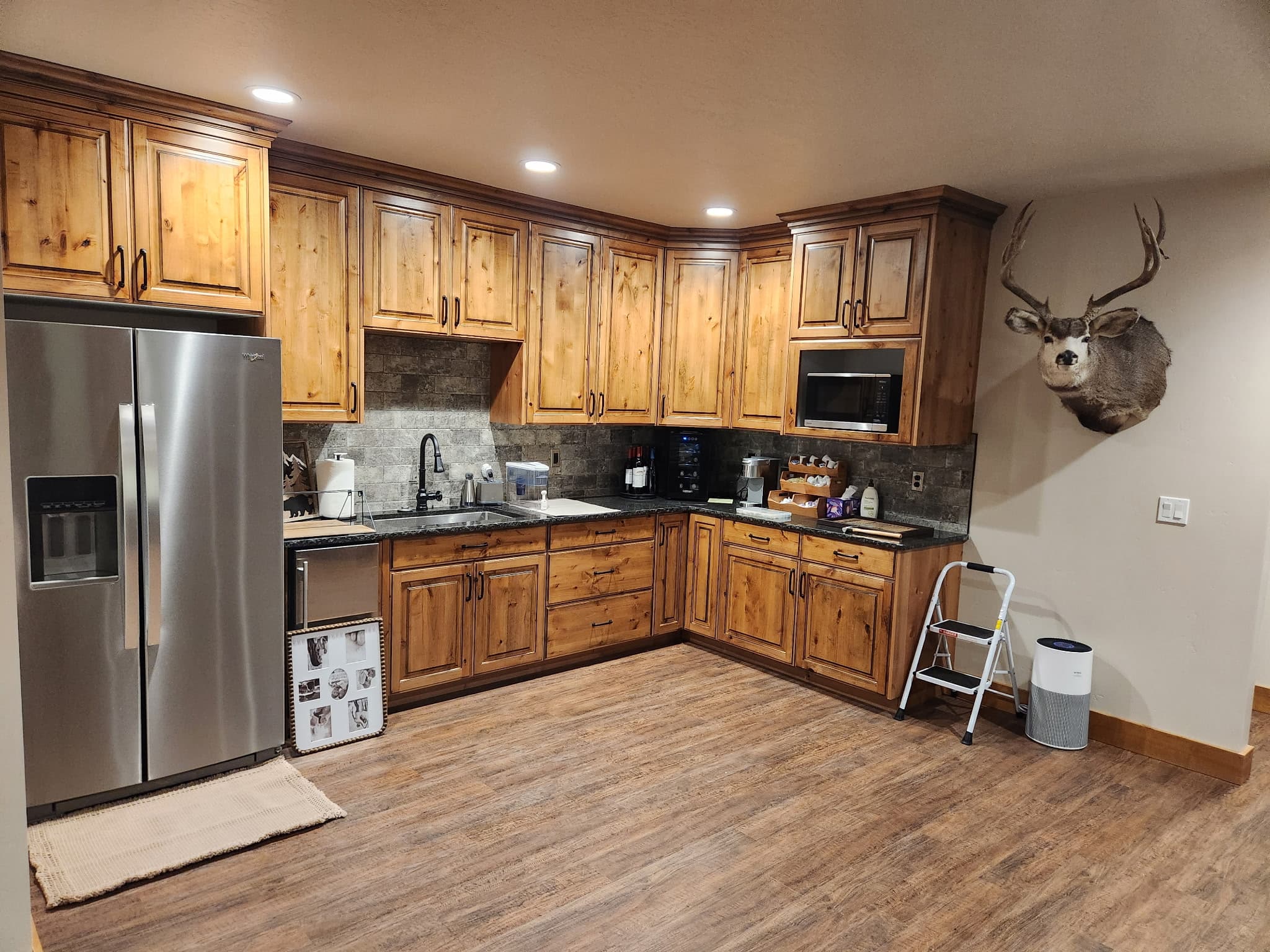 Finished kitchen plumbing and fixture installation by Goff's Plumbing, Inc.